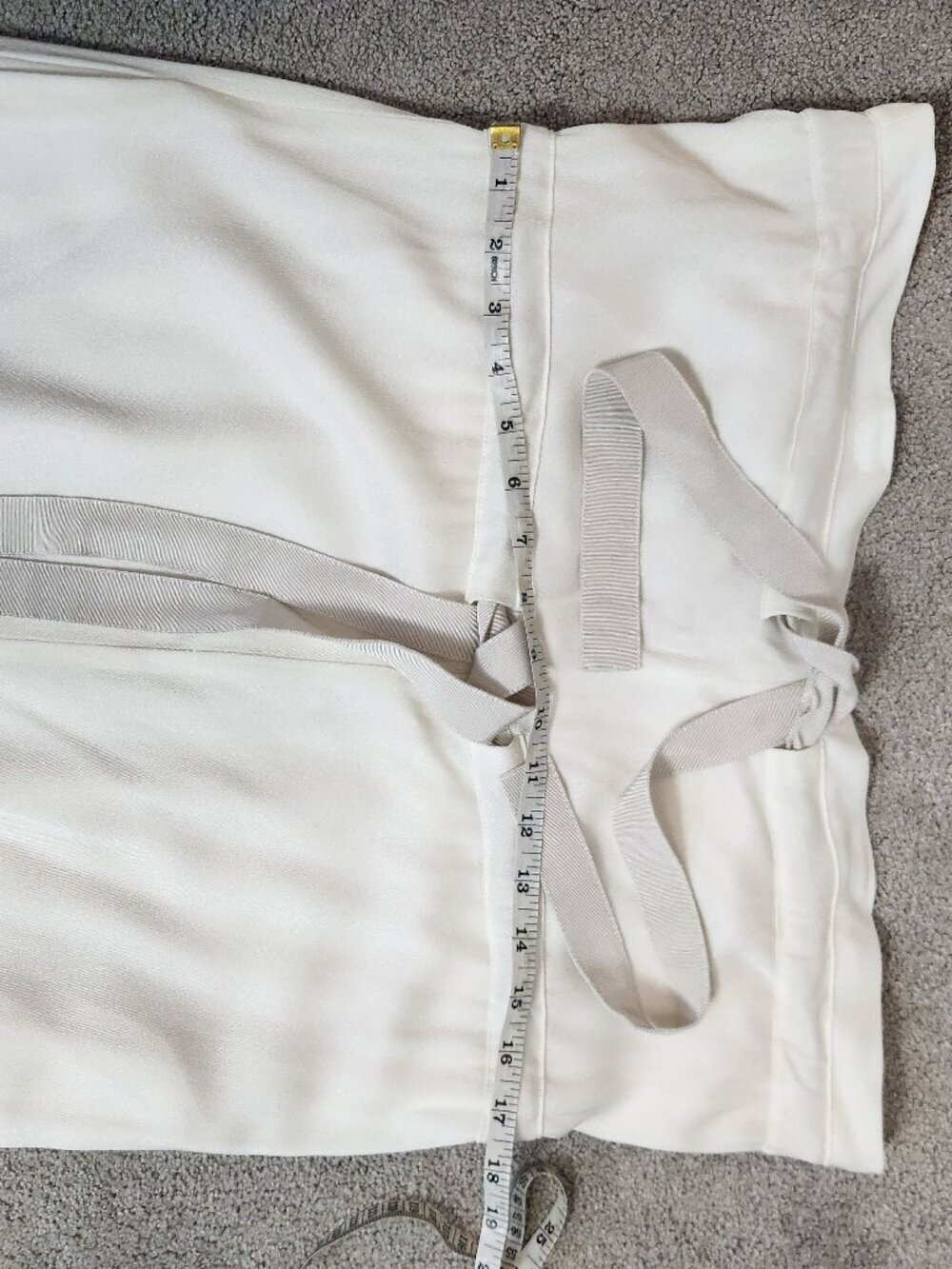 Zero + Maria Cornejo cream size 6 cream strapless dress fits Small to Medium - Picture 8 of 15